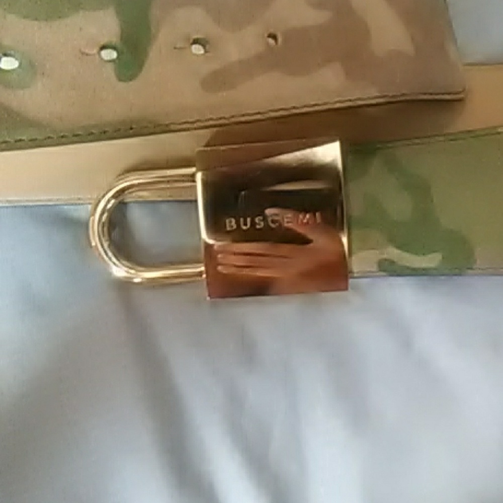 Buscemi camo print lock belt